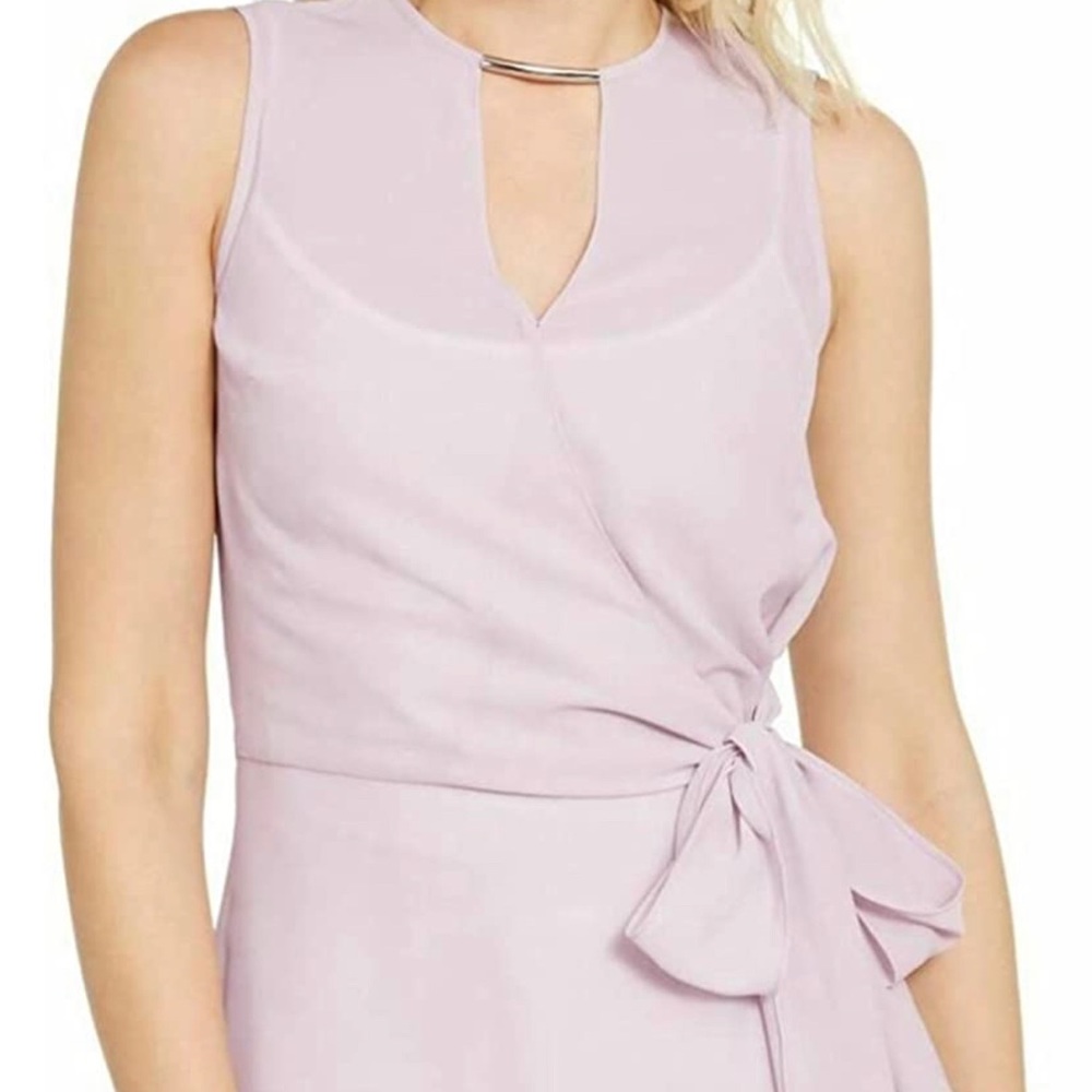 MICHAEL KORS Brand new, lavender sleeveless wrap blouse with side tie